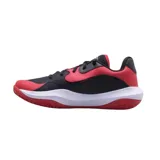 Championes de básquet Under Armour Lockdown 7, color negro con detalles en rojo y logo en blanco.