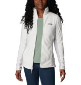 Campera polar Columbia Basin Trail III Full Zip para mujer, color azul marino. Con cierre frontal completo y bolsillos laterales con cierre.