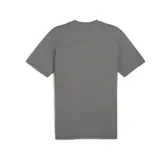 Remera de fútbol Puma del Club Atlético Peñarol, modelo CAP Train Jersey. Diseño gris con cuello redondo y logo de Puma bordado en blanco en el pecho. Escudo del club bordado en el pecho.