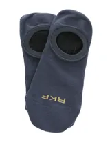 Calcetines invisibles negros de bambú y spandex, con talón de silicona antideslizante y apertura especial para zapatillas.