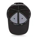 Gorra de béisbol negra con logo de Original Penguin en relieve.
