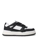 Championes urbanos Push Mangieri acordonados, color beige con detalles en blanco y suela marrón.