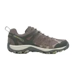 Championes de senderismo Merrell Accentor 3 impermeables, color marrón y gris, con capellada de gamuza y malla, puntera reforzada, entresuela de EVA y suela de goma.