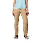 Pantalón de senderismo color beige, con tecnología Omni-Shield™ que repele la humedad y Omni-Shade™ Broad Spectrum UPF 50 que protege contra los rayos UVA/UVB. Cuenta con trabillas para cinturón, rodillas articuladas, bolsillos para manos, bolsillo de seguridad con cremallera, puños ajustables a presión y bolsillo interior de acceso rápido.