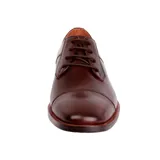Zapato de vestir Hush Puppies Jazz, color marrón, de cuero, con cordones y suela de goma.