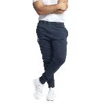 Pantalón de jogging azul marino con cintura elástica y logo Umbro bordado en blanco.