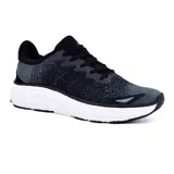 Championes deportivos American Sport Blink, color negro con detalles en gris y suela blanca.