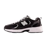 Championes New Balance MR530 de hombre, color negro con detalles en gris y blanco.