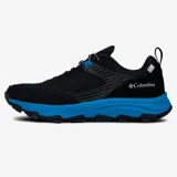 Zapatillas de senderismo impermeables Columbia Hatana Max Outdry, color negro con detalles en azul.