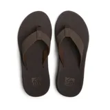 Ojotas Reef Phantom II color marrón con plantilla texturizada y tira de goma con diseño de líneas horizontales.