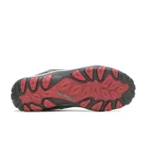Zapatillas de senderismo Merrell Crosslander 3 para hombre, color gris y negro con detalles en rojo.