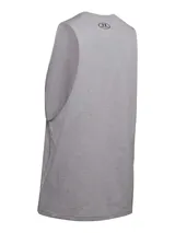 Musculosa blanca de algodón con logo Under Armour estampado en el pecho.