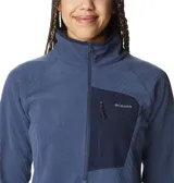 Buzo polar Columbia negro con cuello alto y cierre 1/2. Cuenta con tecnología Omni-Heat™ Helix, bolsillo con cremallera en el pecho y bolsillos para las manos con cremallera.