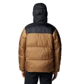 Campera puffer negra marca Columbia, con capucha ajustable, cierre frontal con cremallera, bolsillos laterales con cremallera, puños elásticos y aislamiento Thermarator™.