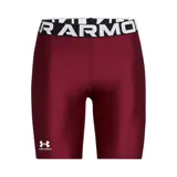 Calza corta Under Armour HeatGear® color bordó, con cintura elástica ancha con logo de la marca en blanco.