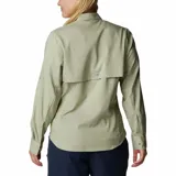 Camisa de manga larga Columbia Tamiami II LS Shirt color celeste, con tecnología Omni-Wick y Omni-Shade con protección solar UPF 40, aperturas de ventilación y tratamiento antimicrobiano.