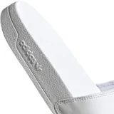 Ojotas Adidas Adilette Lite blancas con logo negro.