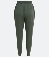 Pantalón jogger deportivo color verde militar, con cintura elástica, cordón ajustable y bolsillos laterales. Confeccionado en modal, con puños ajustados.