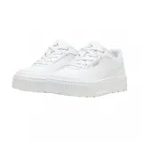 Championes urbanos Puma Karmen II, color blanco con logo Puma en plateado.