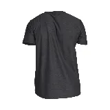 Remera deportiva Adidas OTR B Tee, color gris oscuro con logo blanco en el pecho y tres tiras blancas en las mangas.