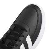 Championes Adidas Breaknet 2.0, color negro con detalles en blanco, inspirados en el tenis.