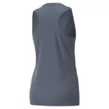 Musculosa deportiva Puma Performance, color gris azulado, con tecnología DryCell, corte clásico y logo reflectante en el pecho.