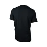 Remera negra de algodón con estampado del logo de Converse en verde, naranja y blanco.