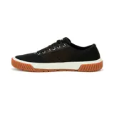 Zapatillas urbanas Caterpillar Amp Canvas, color negro, con capellada de lona recubierta en PU, forro de malla interior reciclada, plantilla de espuma EVA, suela de goma duradera y tratamiento Street Shield repelente al agua.