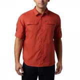 Camisa de manga larga color bordó con tecnología Omni-Shade Upf 50 Sun Protection y Omni-Wick. Cuenta con ventilación, mangas enrollables con soportes para lengüetas y dos bolsillos frontales con solapa.