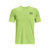 Remera celeste de Under Armour, corte clásico, mangas cortas y logo estampado en el pecho.