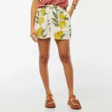 Short de tiro alto con cintura elastizada y estampado de limones.