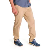 Pantalón de hombre color azul marino, de corte chino, tapered y straight.