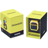 Reloj digital Casio edición limitada Pac-Man, con caja amarilla y correa negra de resina.