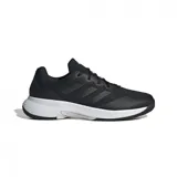 Championes Adidas Gamecourt 2.0 Tennis para hombre, color negro con detalles en blanco.