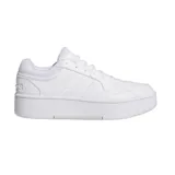 Zapatillas Adidas Hoops 3.0 Bold, color blanco, con diseño clásico, forro de malla y empeine de piel sintética con las tres bandas características de la marca. Suela de goma gruesa.