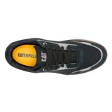 Zapatillas Caterpillar Pause Retro Canvas color negro con detalles en gris y suela marrón.