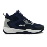 Zapatillas de baloncesto marino con cordones, diseñadas para brindar soporte y comodidad en el juego.
