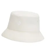 Gorro tipo bucket de tela color blanco con logo bordado de Converse en el lateral.