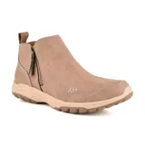 Botín casual Skechers Relaxed Fit Reggae Fest 2.0 color beige, con cierre lateral de cremallera y plantilla SKECHERS Memory Foam.