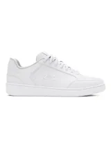 Zapatillas urbanas Under Armour modelo UA W Official, color blanco con logo de la marca en el lateral.