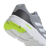 Championes Adidas Cloudfoam Move grises con detalles en blanco y amarillo neón. Capellada de malla transpirable, entresuela Cloudfoam para mayor amortiguación y suela de goma para mayor tracción.