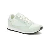 Zapatillas Caterpillar modelo Ventura, color verde claro, con capellada de cuero y textil, ajuste con cordones, suela de goma y forro interno reciclado.