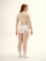 Bombacha vedetina negra de lycra ECO CO₂® con faja que acompaña sin marcar.