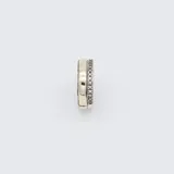 Anillo de plata 925 con detalles en oro y circonias.