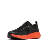 Championes de senderismo Columbia Konos TRS para hombre, color negro con detalles en naranja.
