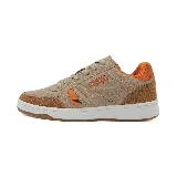 Zapatillas deportivas Le Groupe de hombre, con diseño urbano en color gris, rosa y borgoña.