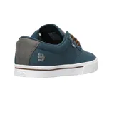 Zapatillas Etnies Jameson 2 Eco, color negro con detalles en marrón en el talón y la lengüeta.