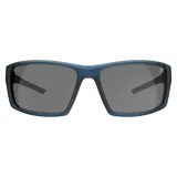 Lentes de sol Mormaii Joaca Force, con montura rectangular azul y lentes grises polarizadas.