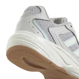 Championes Adidas Eclyptix 2000, color gris con detalles en blanco y violeta lavanda.