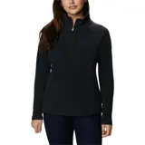 Buzo polar celeste de mujer, marca Columbia, modelo Glacial IV. Cuenta con cuello alto blanco con cierre de media cremallera.
